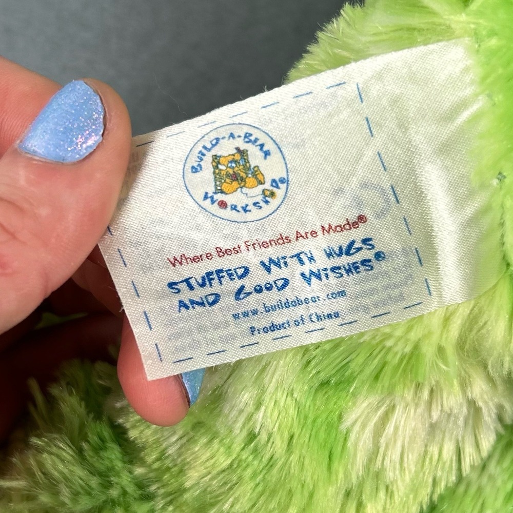 Build-A-Bear St.Patrick's Day Shamrock Frog Green Plush Lucky Clover Collectible - Picture 5 of 7